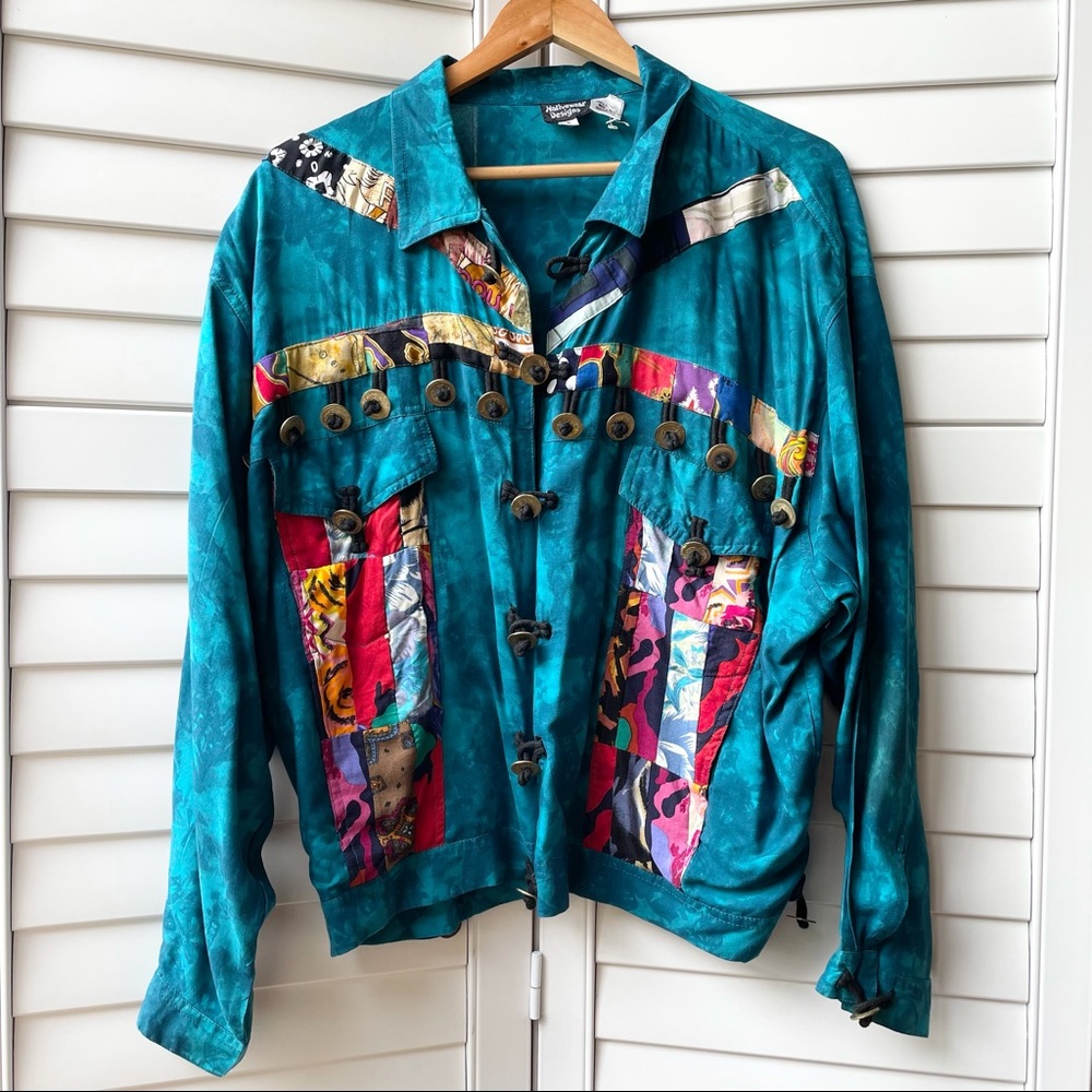 Boho Vintage Nativewear Designs Button Down Shirt Jacket